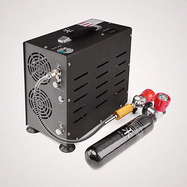 TUXING 4500PSI PCP Air Compressor | 800W Dual-Cylinder Scuba Tank Compressor...