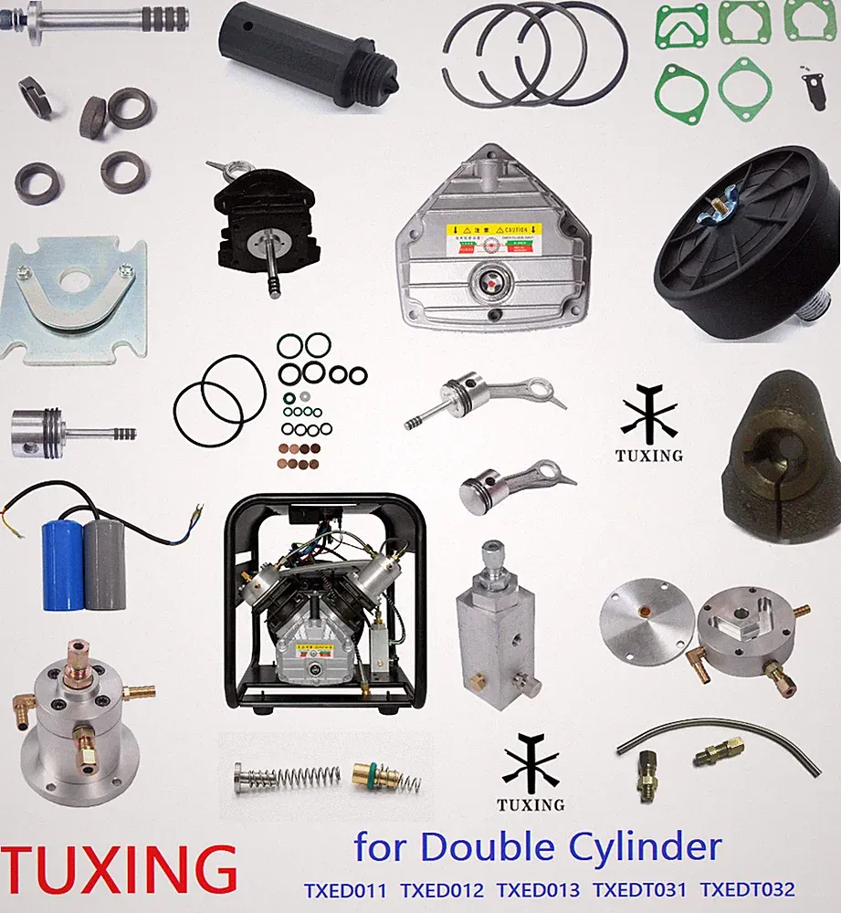 TUXING 4500PSI PCP Air Compressor High Pressure Pump Double Cylinder Spare Parts