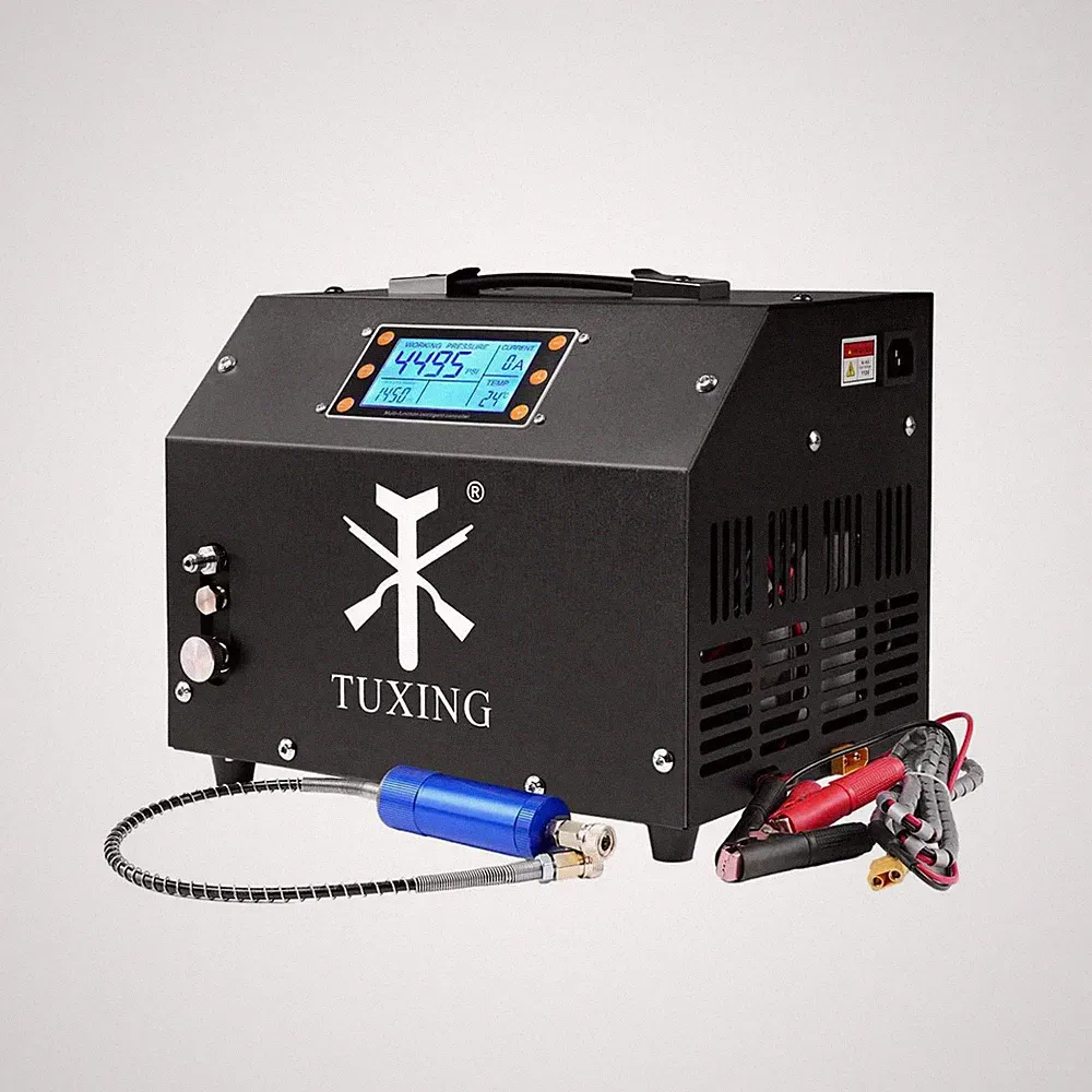 TUXING PCP Air Compressor 4500Psi, Auto-Stop High Pressure Compressor, Equipp...