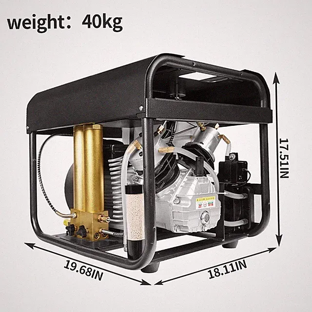 TUXING Pcp Air Compressor 4500psi Built-In Cooling&Dual-Stage Filtration System